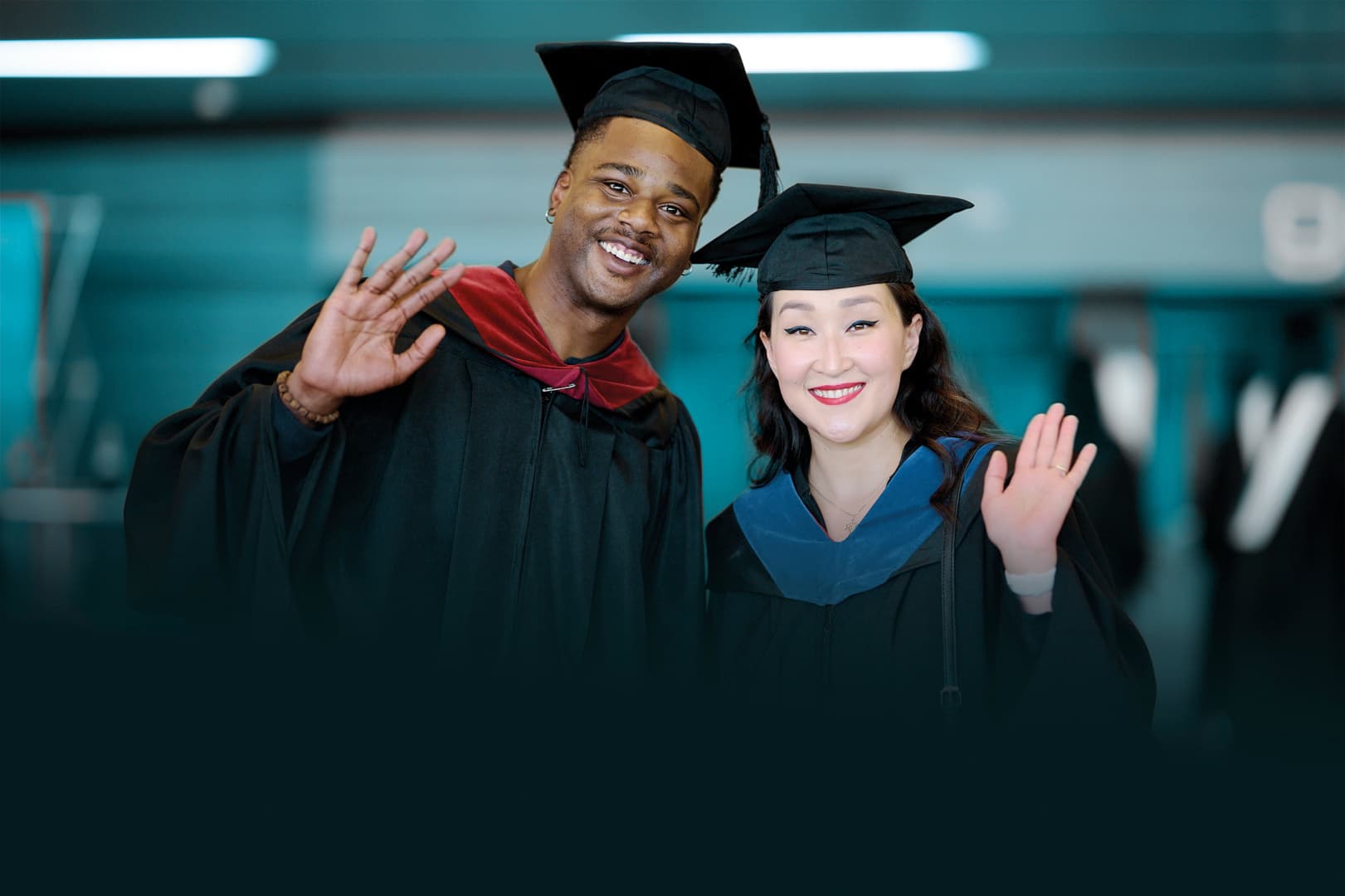 Graduation Students Waiving